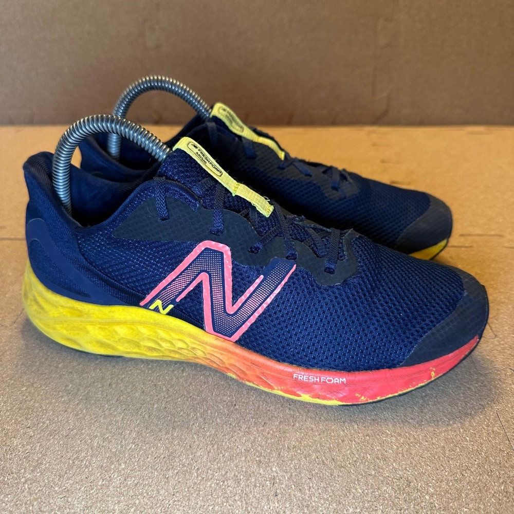 New Balance Fresh Foam Arishi v4 Mens Sz 6.5 Running Shoes Navy Yellow GPARIKB4